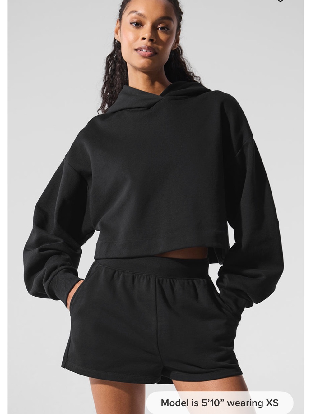 Alo yoga bae hoodie authentic, black, size small